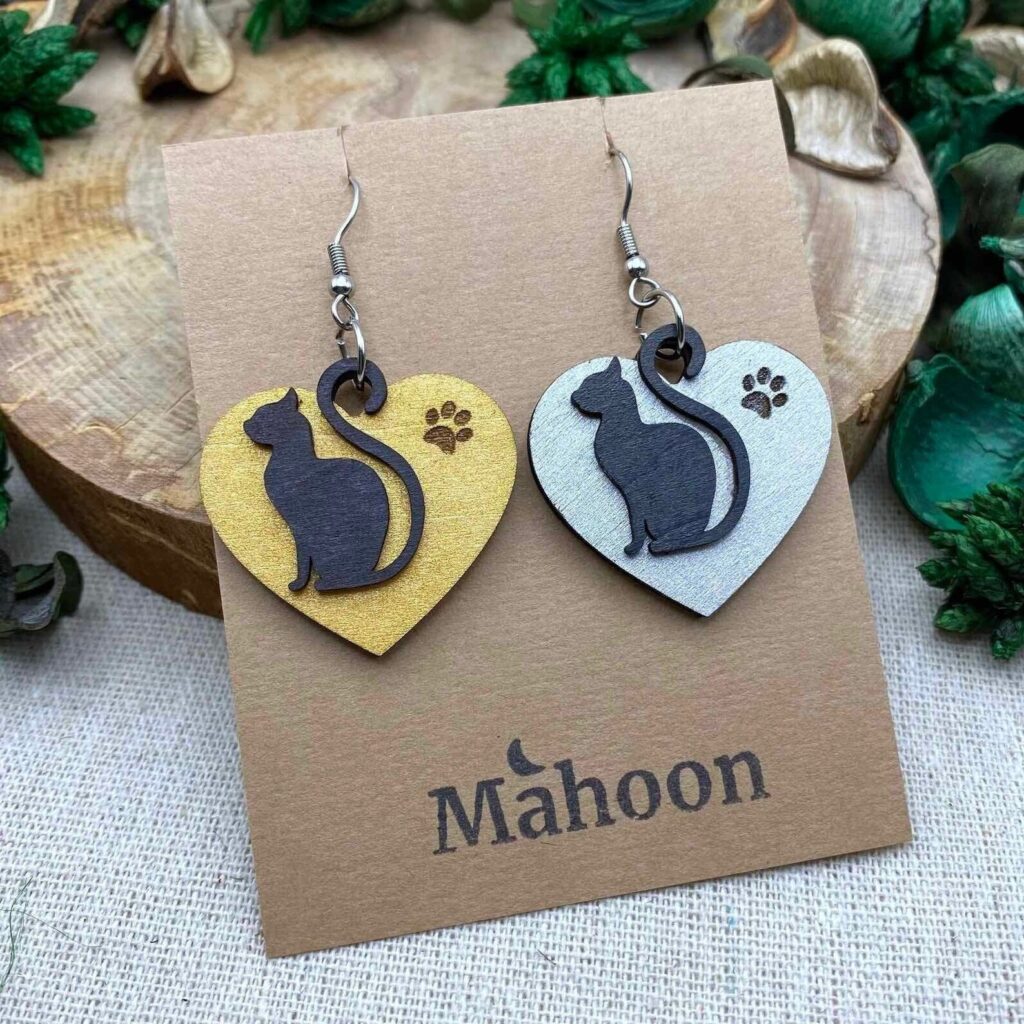 Cat earrings Gifts for Cat Lovers, Cat Jewelry Etsy Canada USA UK